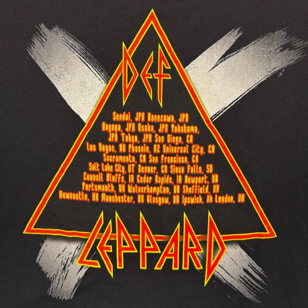 Vintage Y2K 2003 Def Leppard X Ten USA Tour Concert Rock Band T Shirt - XL - Picture 4 of 8